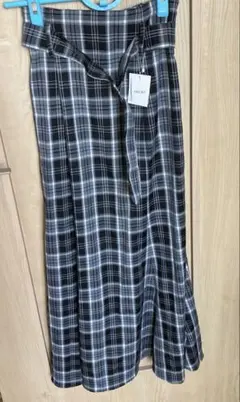 INGNI チェック柄ロングスカート