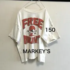 150/MARKEY’SマーキーズTシャツ/前プリント/クリーム地のサムネイル