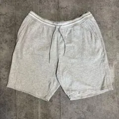 グレー スウェットショートパンツ