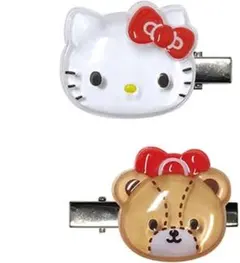 キティ☆ぷっくりったいヘアクリップ2P