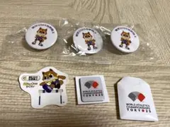 東京2025世界陸上　缶バッジ　マグネット　ステッカー