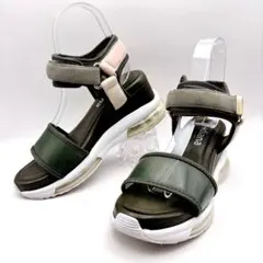 【美品】+diana ウェッジ スポーツサンダル カーキ 22.5cmのサムネイル