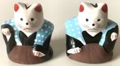 住吉大社　招福猫　中猫　郷土玩具　縁起物　土人形　初辰猫　商売繁盛　家内安全 初辰猫46体 住吉大社 楠珺社 招福猫