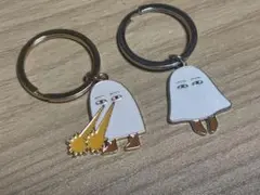 ゴーストキャラクター メジェド　キーホルダー 2個セット