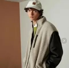 EMMA CLOTHES リバーシブル ボア切替 ダウンジャケット