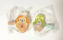 【バラ売りOK】ダッフィー＆フレンズ　ヘアクリップ　クッキーアン、オルメル