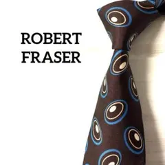ROBERT FRASER ロバートフレーザー　ネクタイ　ドット　ブラウン系のサムネイル