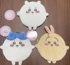 ちいかわくじ ちいかわ ハチワレ うさぎ D賞 まんまるポーチ