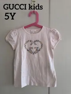 GUCCI kids グッチキッズ ハート GGマーク Tシャツ 5Y 110のサムネイル