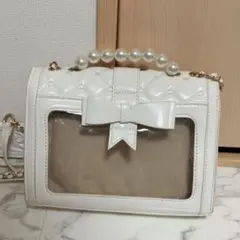 痛バッグ 推し活 ショルダーバッグ　白　ホワイト