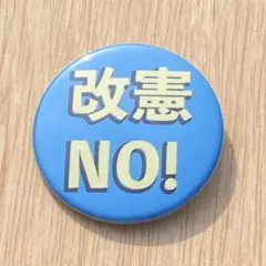 憲法改正 反対 缶バッジ 改憲 44mm