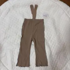 ★新品未使用★ベージュ サスペンダーレギンス 80cm