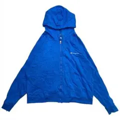 00s チャンピオン ジップパーカー 3XL ロイヤルブルー ビッグシルエット