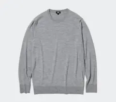 ⭐︎即日発送⭐︎メリノクルーネックセーター 03 GRAY MEN XL