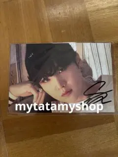 bts suga ユンギ 直筆サイン　ポストカード　the best