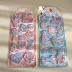 【1セットのみ】新品　ウォーターシール　マーメイド　2枚組　女の子