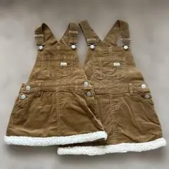 MPS コーデュロイ サロペット キャメル 110 120 姉妹セット おそろい