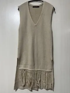 【SALE】DUL DE VERRE ニットベスト ベージュ Johnbullのサムネイル