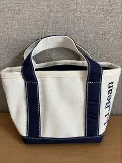 L.L.Bean アイボリーネイビー トートバッグ