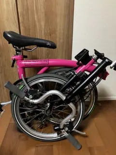 美品　BROMPTON ブロンプトン　ホットピンク　ブラック　内装3速のサムネイル