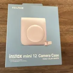 FUJIFILM instax mini 12 カメラケース クレイホワイト