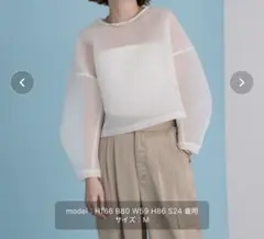 ur's スポンディッシュシアープルオーバー S ホワイトのサムネイル