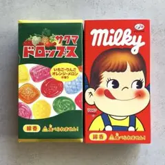 【昭和レトロ線香】 本物そっくり香り付き サクマドロップ　ミルキー