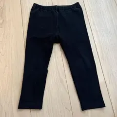 ユニクロ　リブレギンス　ベビー　90cm 黒　ブラック