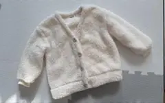 ペアマノン　ボアフリースカーディガン 100