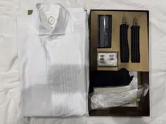 ☆Mサイズ新郎シャツセット☆ タキシードシャツセット　※一度だけ使用