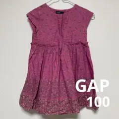 着画あり BABY GAP ＊ ピンク 花柄 ワンピース 春夏 90 100