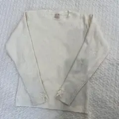 petit main リブ編みセーター 130cm アイボリー