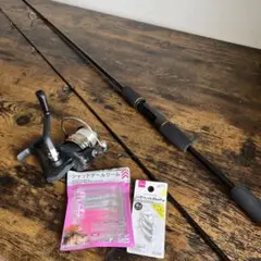 ダイソー　釣竿　ルアーロッド　リール　セット