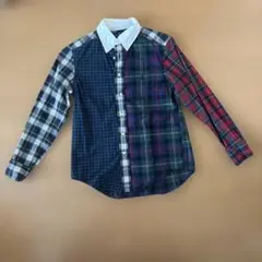 【美品】キッズ140cm　Ralph Lauren パッチワーク チェックシャツ