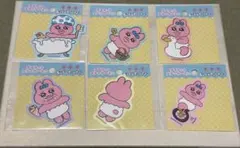 51☆おぱんちゅうさぎ☆ダイカットステッカーミニ【6枚セット販売】断捨離中
