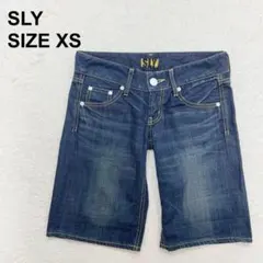 スライ　デニムハーフパンツ　ショートパンツ　平成ギャル　グランジ　（1691）