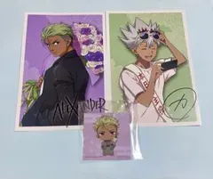大和アレクサンダー 仁科カヅキ バースデーポストカード 三原堂コラボステッカー