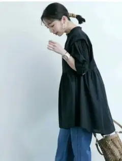 ちろ様専用。 vis ビス タイプライターチュニックブラウス