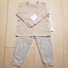 UNIQLO ユニクロ　ミッフィー　フリースパジャマ　100cm ウサギ刺繍