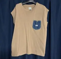 Lee リー タンクトップTシャツ ブラウン Sサイズ