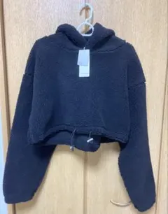 rienda リエンダ ボアショート丈パーカー