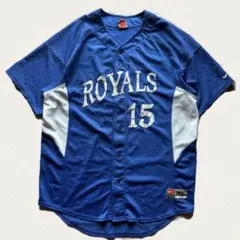 00's NIKE MLB KC ROYALS ゲームシャツ　古着のサムネイル