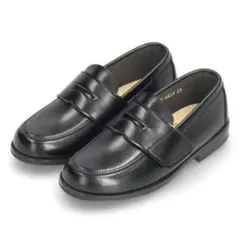 HARUTA ブラックローファー 合成皮革 スリップオン