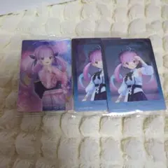 ホロライブ 湊あくあ ウエハースカード 夜明けのうた ステッカー