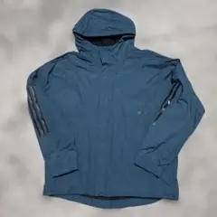 adidas ナイロンジャケット ターコイズブルー