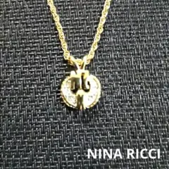 NINA RICCI ニナリッチネックレス ラインストーンゴールドカラー