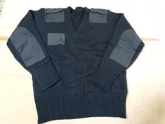 米軍ブラックVネックセーター 実物。米軍。軍古着。