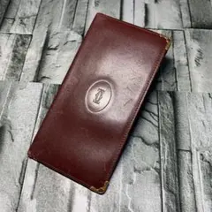 Cartier カルティエ 長財布 ボルドー マストライン - メルカリ
