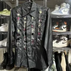 ヨシユキコニシ シルク100% 総柄シャツ 馬柄 スカーフ柄 FICCE - メルカリ
