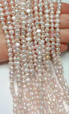 淡水パール　約5mm 39cm×2本セット